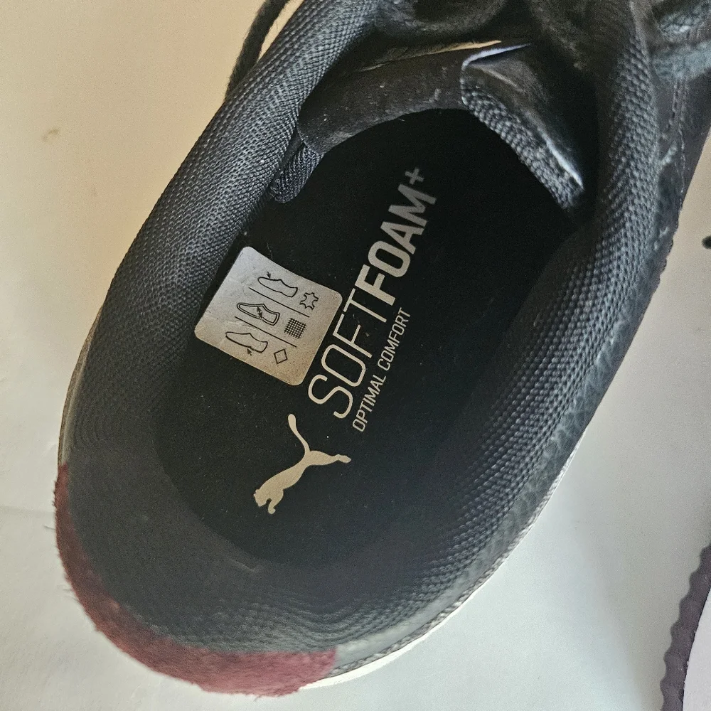 Puma Carina Suede Classic Women's Burgundy sneaker Size 8 - Picture 7 of 11